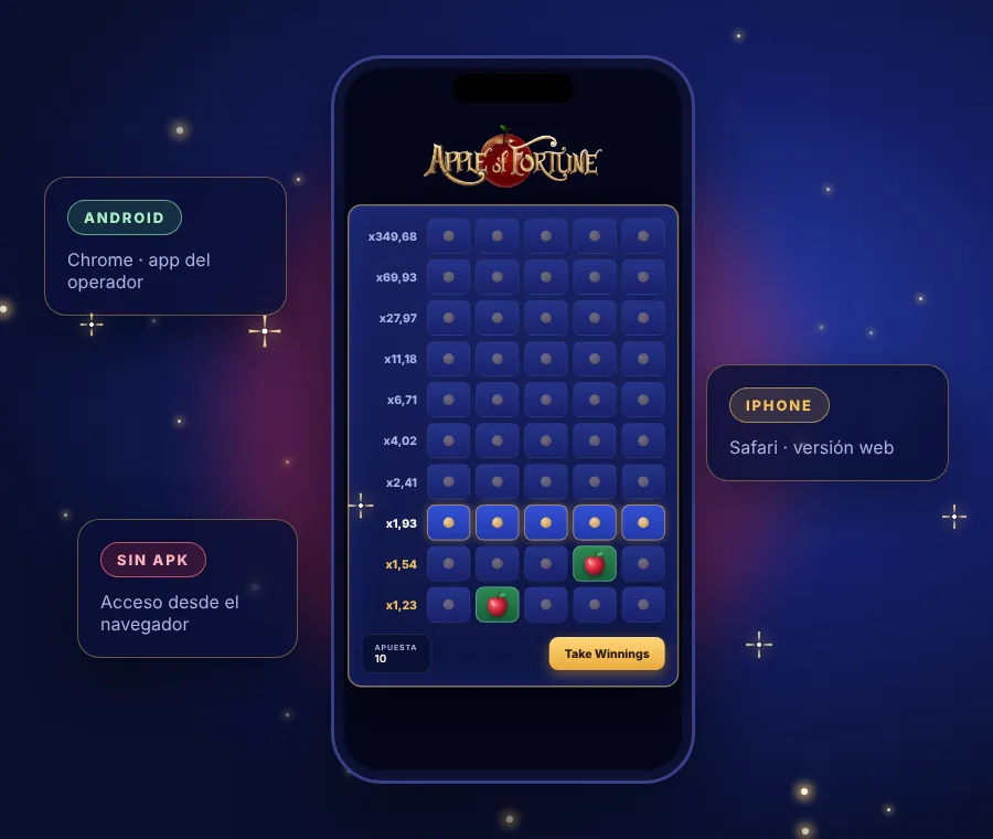 Apple of Fortune en el celular: Android, iPhone y versión web